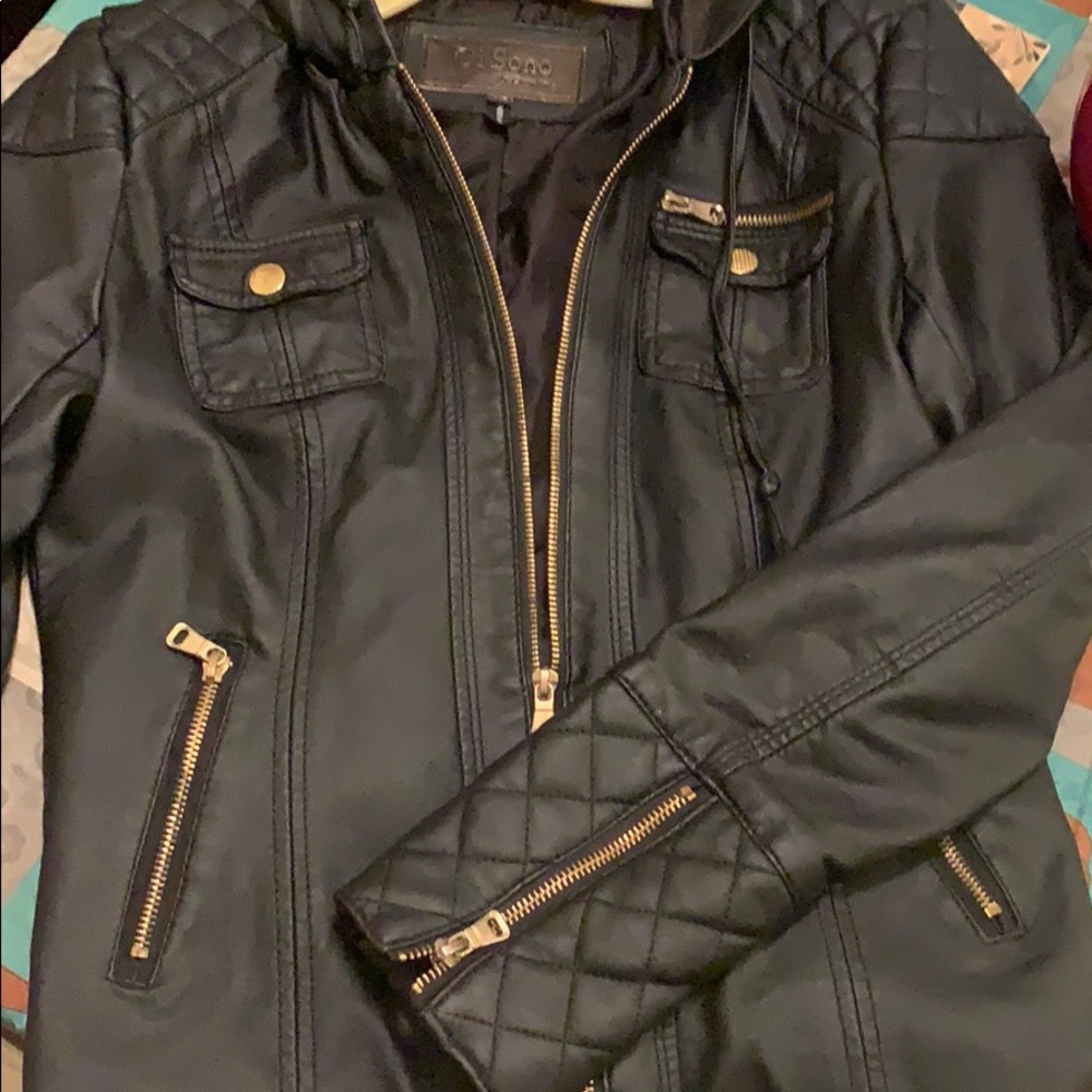 Vegan leather jacket